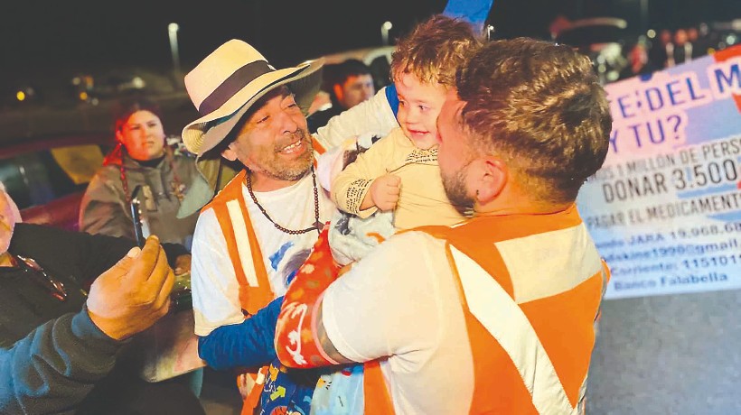 Papá de Dante Jara que está caminando desde Arica a La Moneda, llegó a Tocopilla