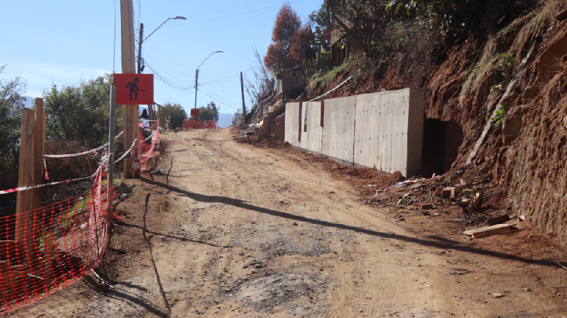 Comenzaron las obras de pavimentación de la calle Bellavista en La Ligua