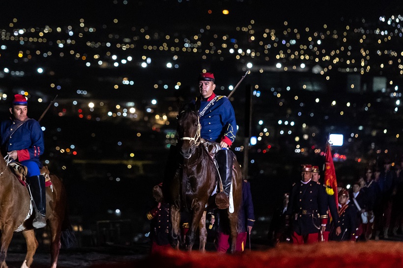 Chilenidad y patriotismo en alegoría centrada en Asalto y Toma del Morro de Arica