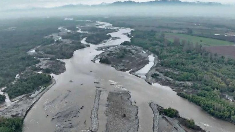 Río Chillán presenta aumento del 9,5% de su caudal debido al sistema frontal