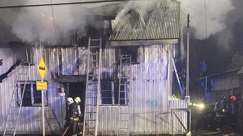 Una víctima fatal dejó un incendio en la ciudad de Purranque