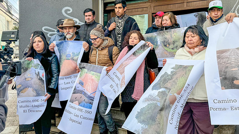 Vecinos de La Araucanía protestaron contra el MOP por mal estado de ...