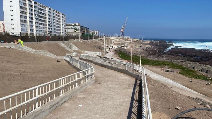 Antofagasta: proyecto del borde costero Los Pinares-Trocadero será entregado en segundo semestre de 2024