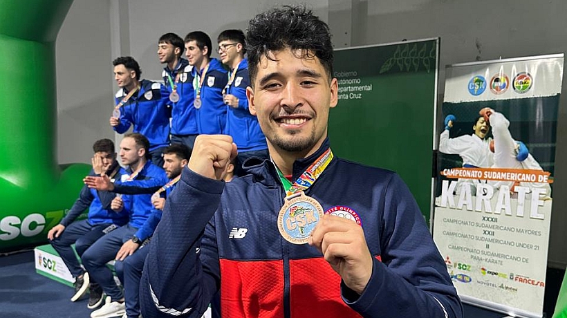Estudiante de la UACh Puerto Montt obtuvo medalla de bronce en Sudamericano de Karate
