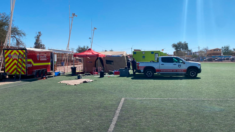 Realizan instalación del Servicio Nacional de Operaciones de Bomberos en el poblado de La Tirana