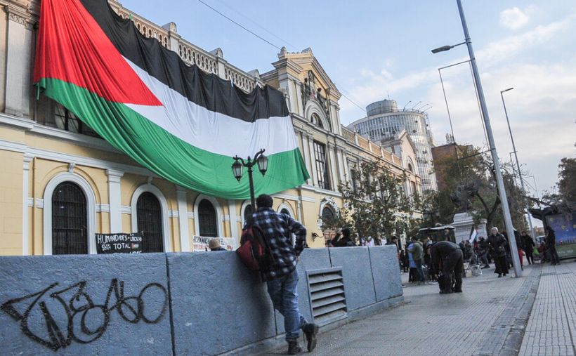 Estudiantes pusieron fin a acampada pro Palestina en la U. de Chile