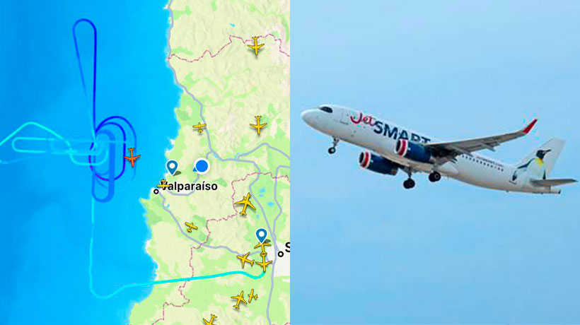 No tenía una emergencia: avión realizó vuelo de prueba por varias horas en la bahía de Valparaíso No tenía una emergencia: avión realizó vuelo de prueba por varias horas en la bahía de Valparaíso