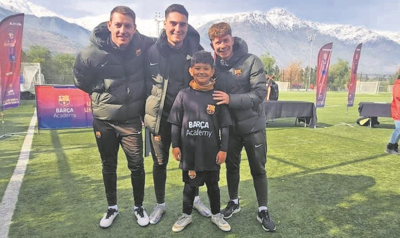 Niño futbolista de Caldera seleccionado para ir  ‘Barça Clinic’ por una semana