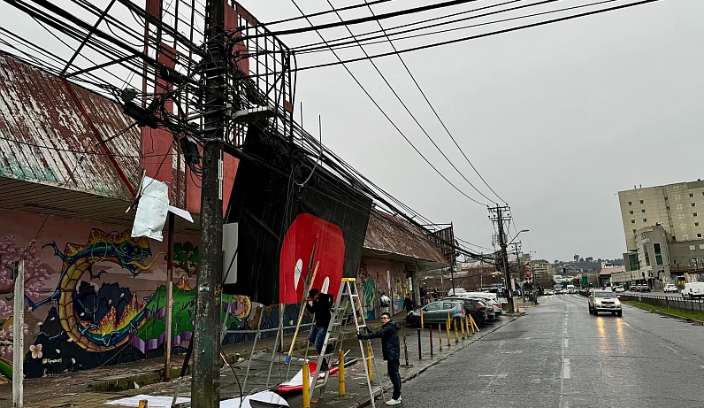 Árboles caídos, semáforos apagados y restricciones de navegación provoca el viento en Puerto Montt y la provincia