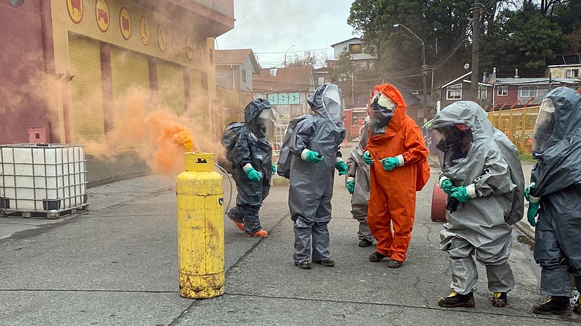 En Puerto Montt se capacitaron 18 operadores en materiales peligrosos