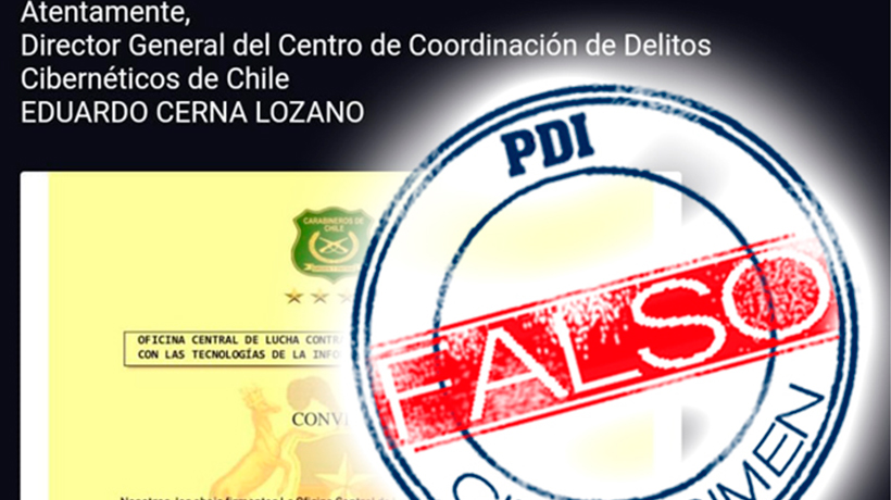 PDI advirtió por correo falso que estaría siendo viendo por la institución