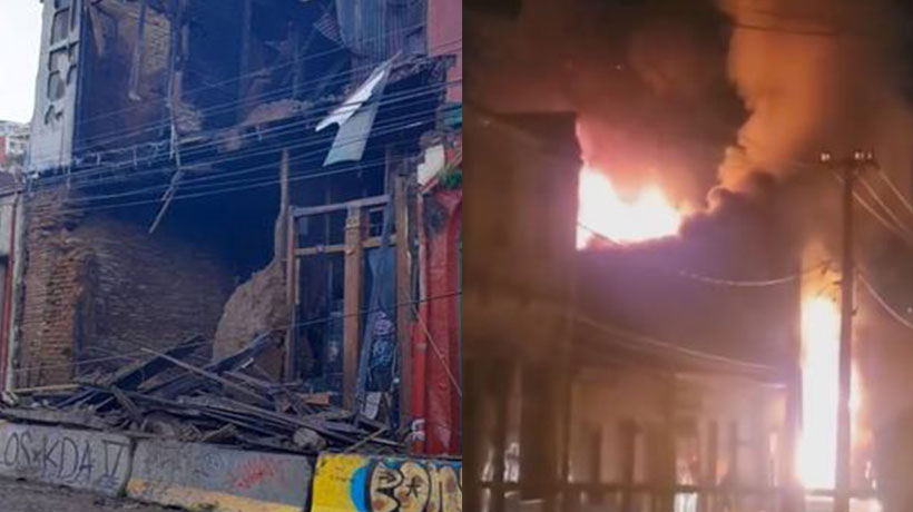 Edificio afectado por incendio en Valparaíso será demolido por riesgo de colapso: habrá corte de calle
