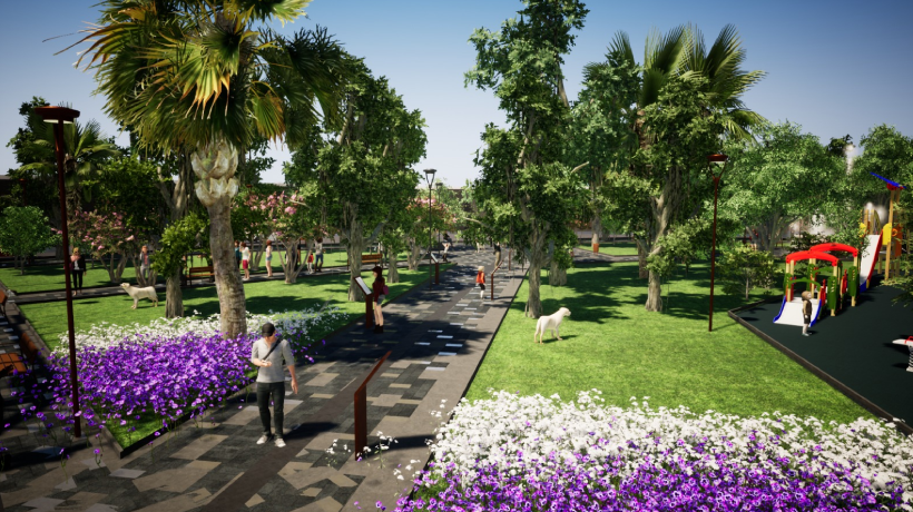 Comenzaron las obras de restauración de la plaza Balmaceda en La Calera
