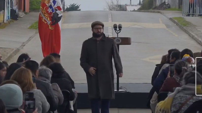 [VIDEO] Presidente detuvo discurso para abrazar a hombre con “condición muy dura de salud mental” en Imperial