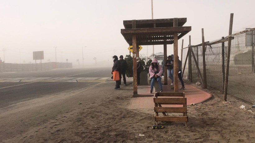 Siguen los fuertes vientos en la comuna de Mejillones