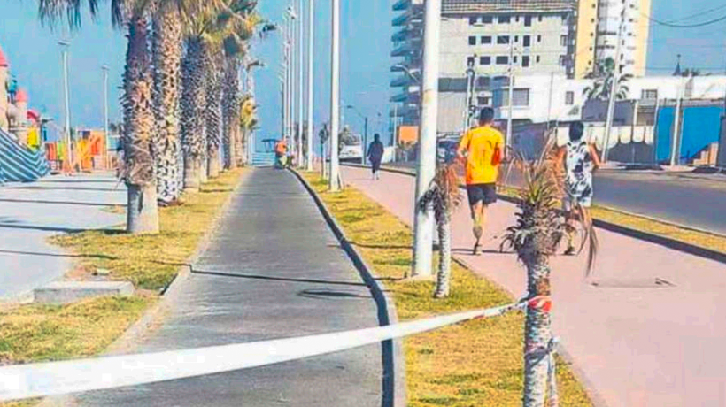 Con $159 millones repondrán el caucho de Parque Playa Brava en Iquique Con $159 millones repondrán el caucho de Parque Playa Brava en Iquique