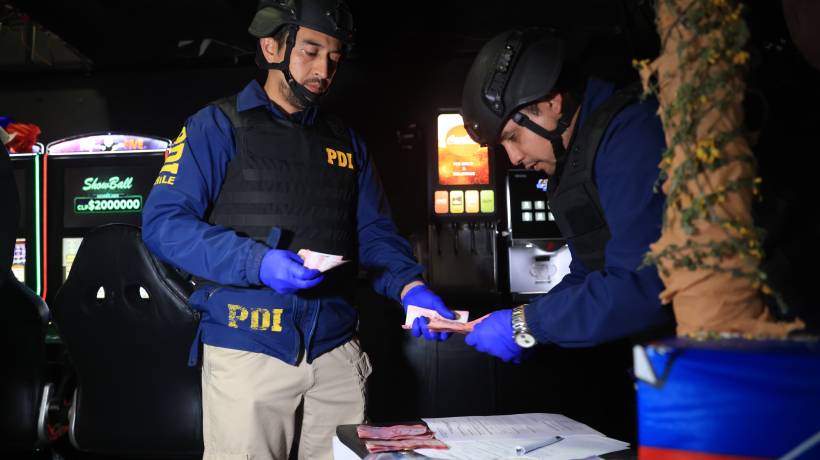 Operativo intervino 13 casinos ilegales en Concepción: hubo 19 detenidos