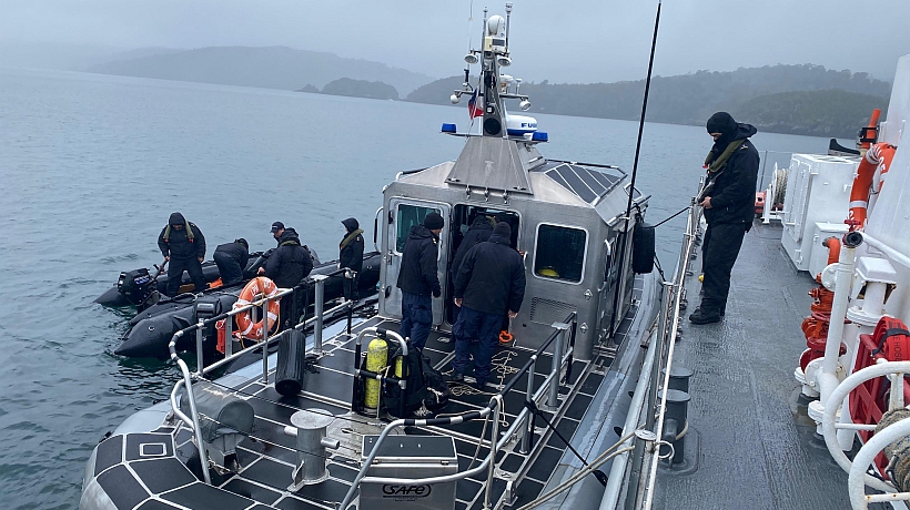 Reactivaron rebusca de pescador en Quellón y potencian pericias con incautaciones