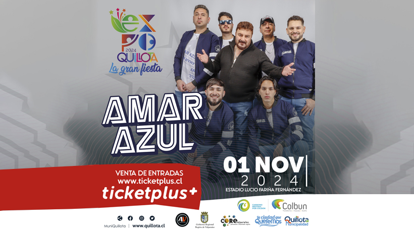 Amar Azul encenderá la fiesta en Expo Quillota 2024