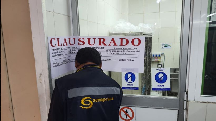 Clausurado por tres días: sancionan a céntrico hotel por almacenamiento ilegal de productos del mar