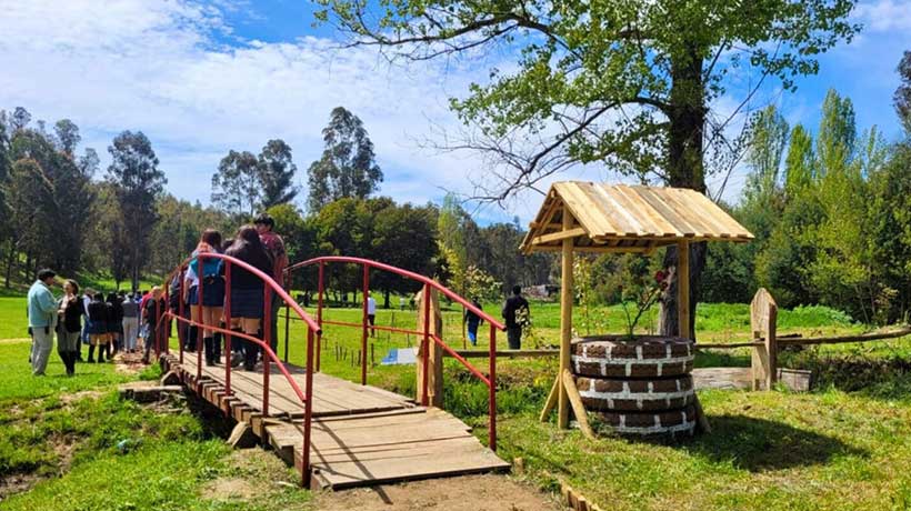 Crean parque educativo y recreativo en el Liceo Bicentenario de Los Sauces
