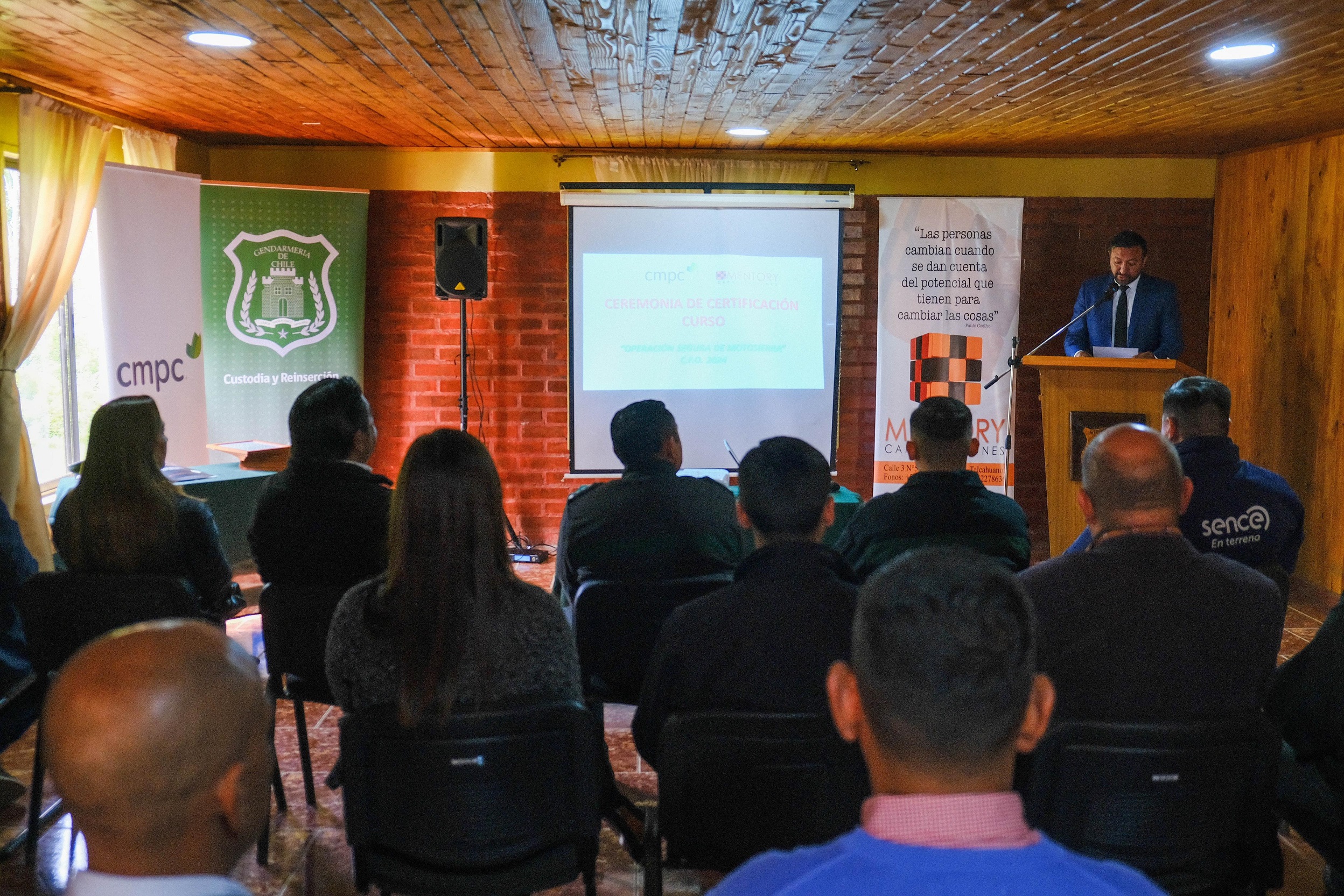 Internos se capacitaron como motosierristas en Vilcún
