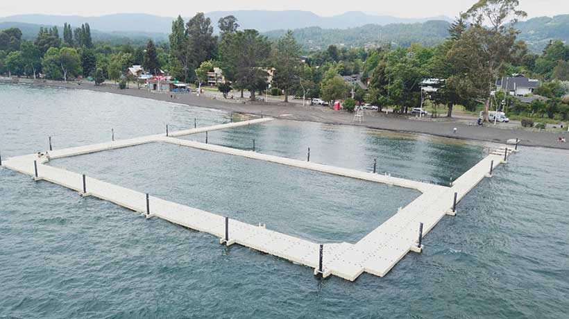 90% de avance registra trabajos de conversación del borde lacustre de Licán Ray en Villarrica