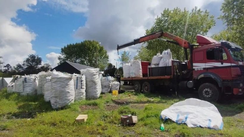 Dalcahue logra recolectar 480 kg de vidrio para reciclaje
