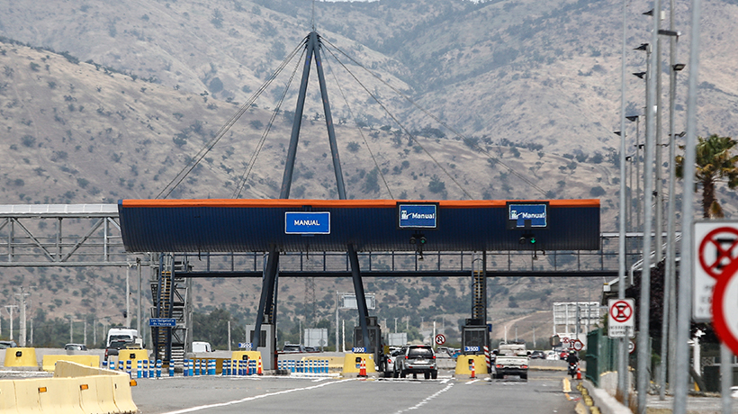 Alza de peajes afectarán a la Región de Valparaíso a partir del 1 de enero
