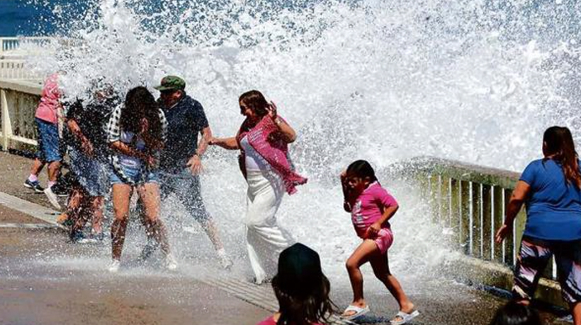 Llaman a la precaución en el Litoral Central por nueva alerta de marejadas