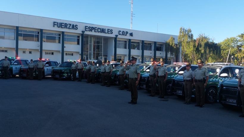 Carabineros recibe 14 nuevos vehículos policiales para distintas comunas del Biobío