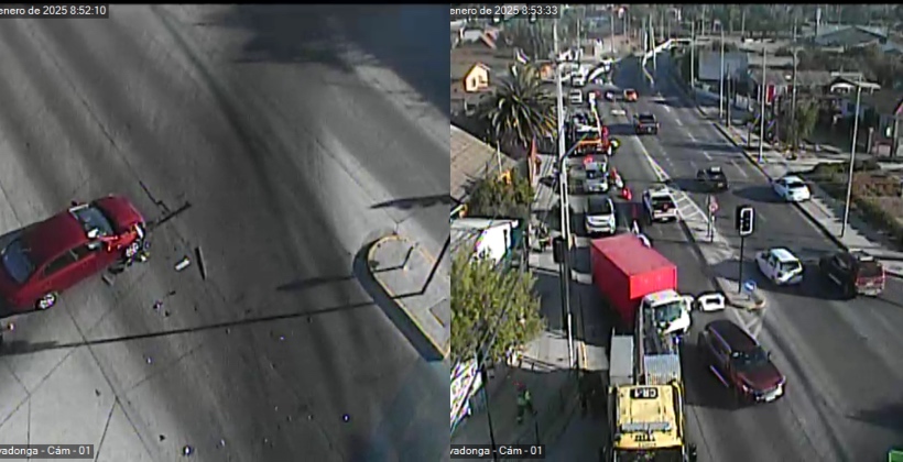 Quilpué: diferentes accidentes vehiculares se registraron en la comuna y congestionaron el tránsito durante la mañana