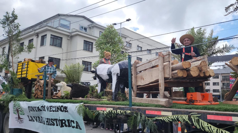 Junta de Vecinos de La Vara Histórico se alzó como ganadora del Desfile de Carros Alegóricos 2025