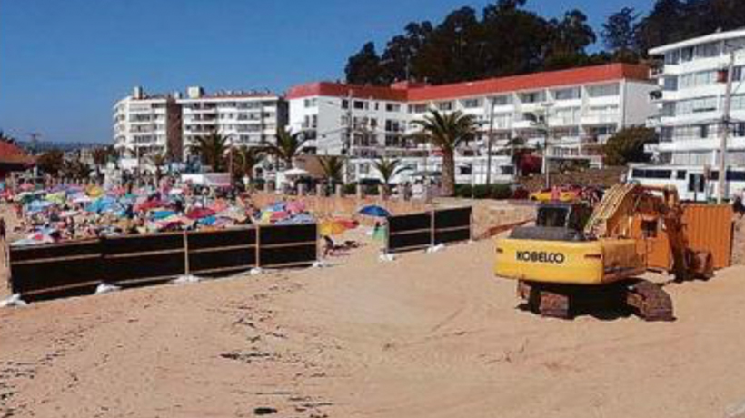 Hasta marzo se extenderán las obras de emergencia en borde costero de Algarrobo
