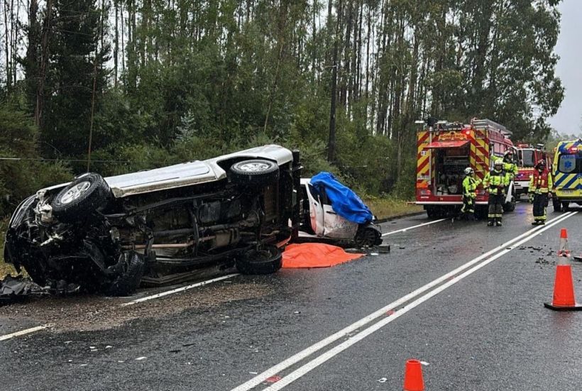 Dos adultos mayores fallecieron en accidente de tránsito en ruta Valdivia-Paillaco