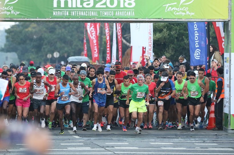 Maratón de Temuco suma más de 5.500 participantes y se convierte en la tercera más grande del país