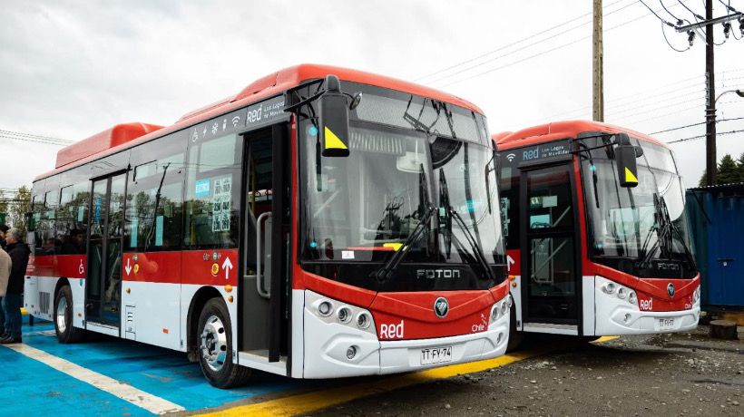 Puerto Montt da la bienvenida a sus nuevos buses electrónicos