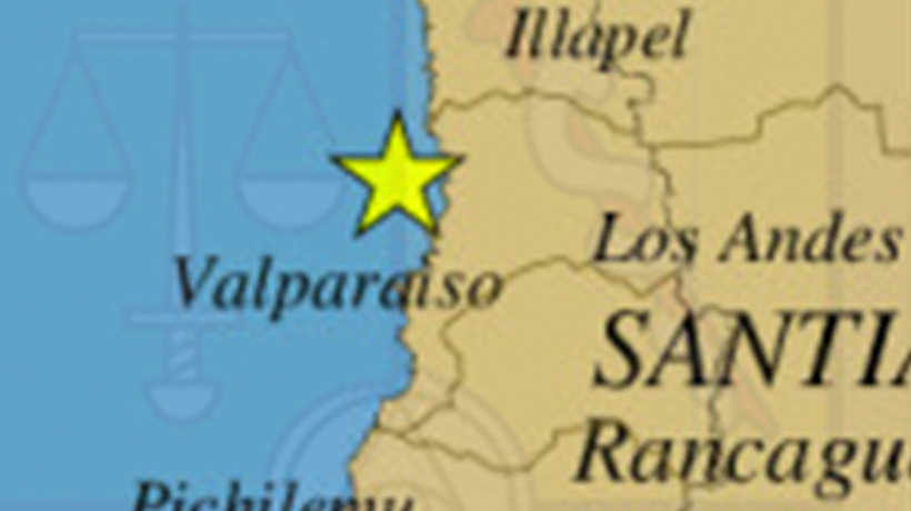 Sismo 4.5 con epicentro al NO de Quintero se percibió en la Región de Valparaíso