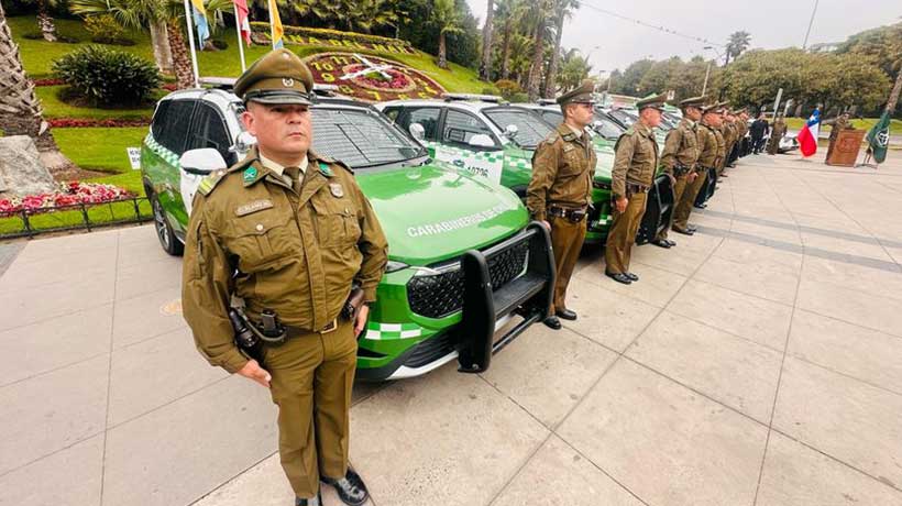 Viña del Mar: Carabineros refuerza patrullajes con la entrega de 7 nuevos vehículos a distintas unidades