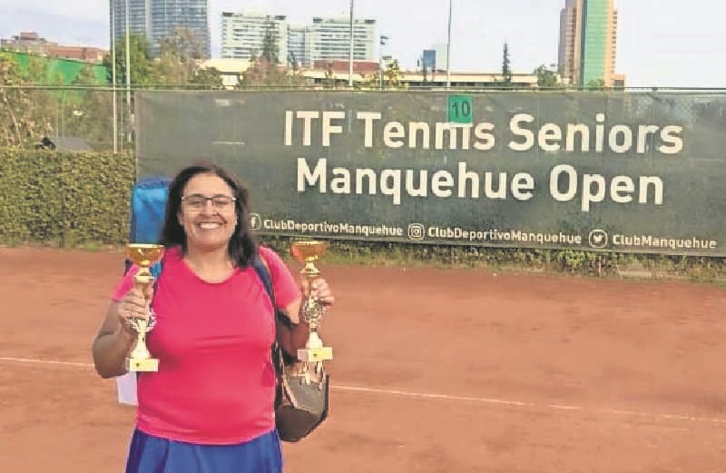 Tenista master valdiviana gana torneo ITF 400 en canchas del club Manquehue
