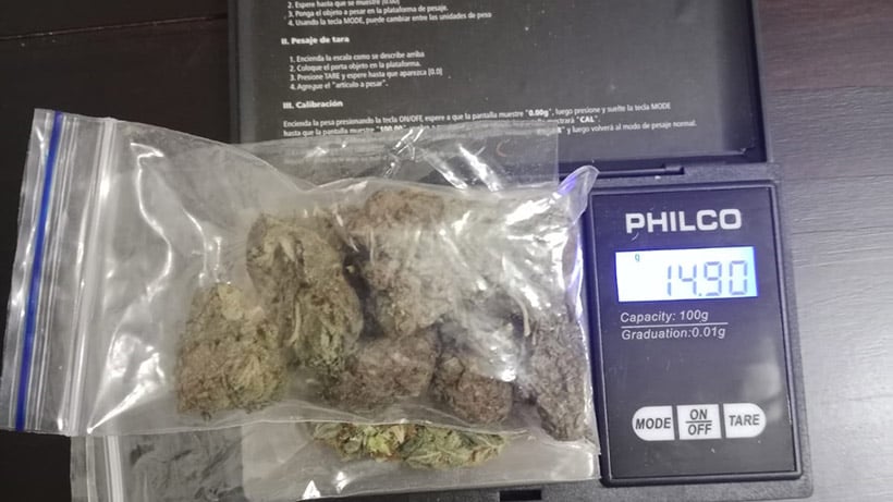 Incautan marihuana durante control a vehículo cerca del Paso Samoré