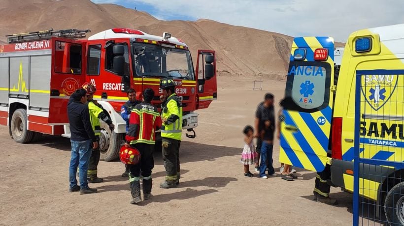 Ciclista sufrió caída en cerro en Alto Hospicio