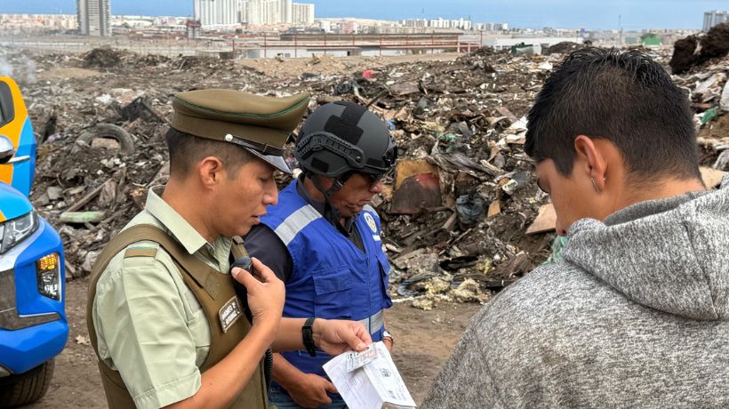 Quemas en La Chimba: Cursan la primera sanción en patrullajes mixtos de Antofagasta