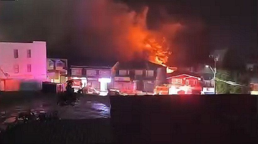 Incendio en Ancud afecta a cuatro viviendas