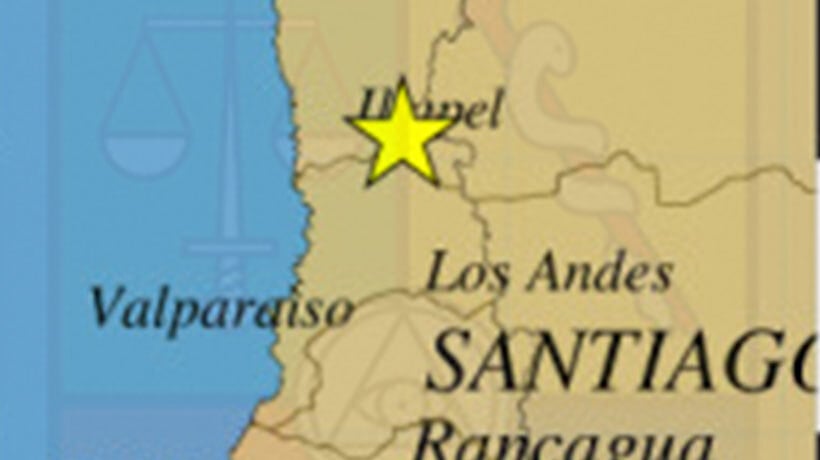 Sismo 5.0 al O de la Mina Los Pelambres se percibió en la zona central del país