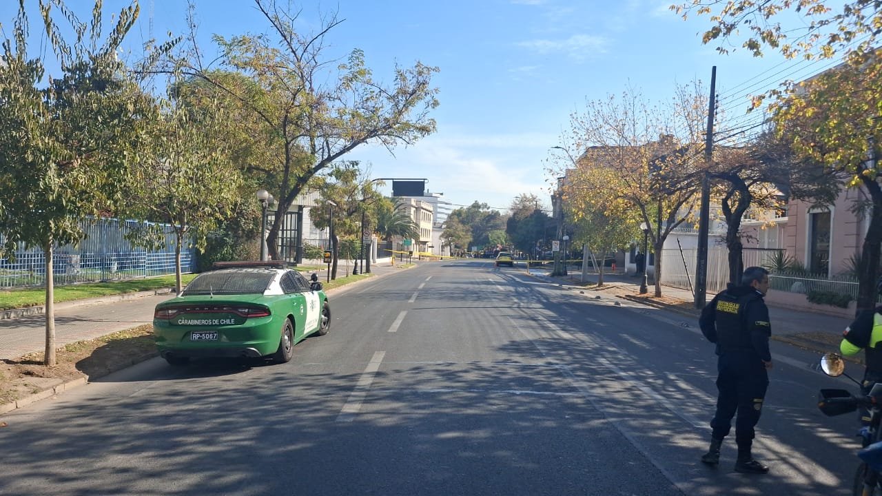 GOPE realiza procedimiento por artefacto sospechoso en Providencia