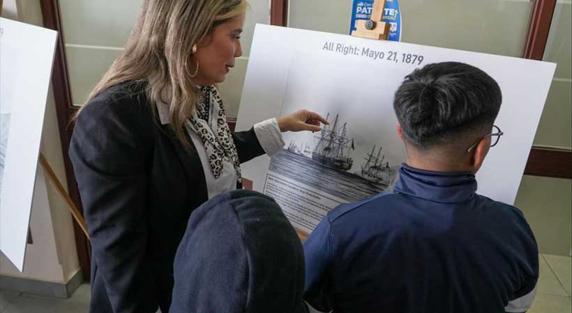 Con exposición "Combate Naval de Iquique y Punta Gruesa" se dio inicio al Mes del Mar en Quilpué