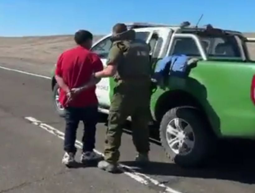 Sorprenden a hombre que conducía vehículo robado en Iquique