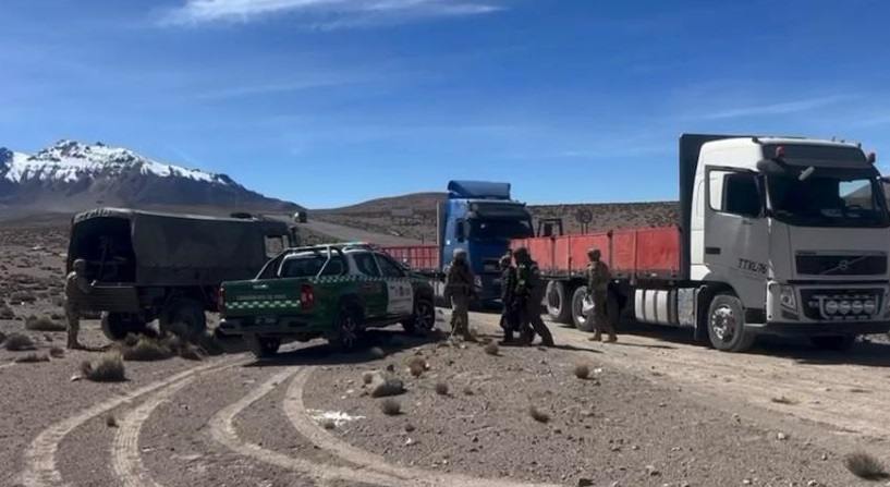 Dos detenidos por contrabando de vehículos en operativo en el sector fronterizo Chungará
