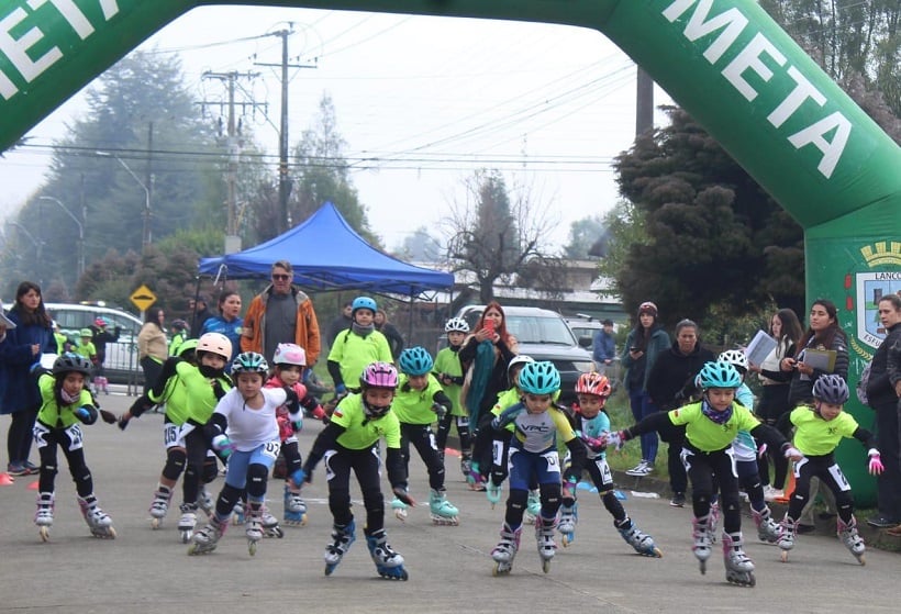 Malalhue fue sede de la tercera fecha del selectivo regional de patín carrera Los Ríos